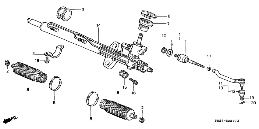 Power steering gear box