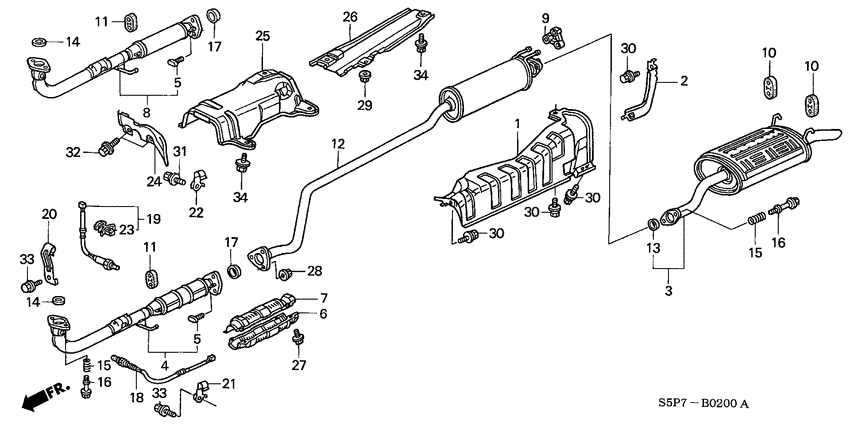 Exhaust pipe/silencer