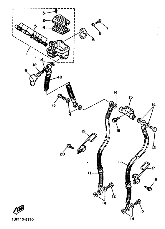 Front master cylinder