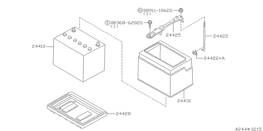 Battery & battery mounting