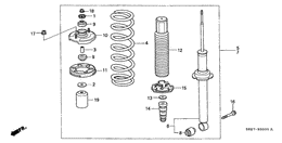 Rear shock absorber