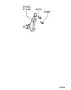 Front door window regulator