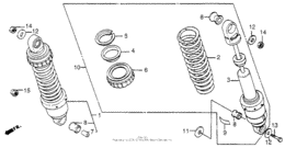Rear shock absorber 85