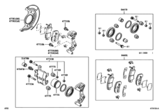 Front Disc Brake Caliper & Dust Cover