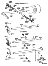 Gear Shift Fork & Lever Shaft (Mtm)