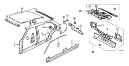 Body structure components