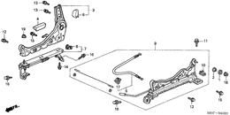 Front seat components