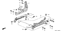 Front seat components