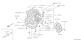 Torque converter,housing & case