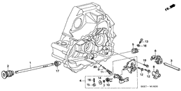 Shift rod/shift holder