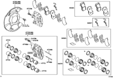 Front Disc Brake Caliper & Dust Cover