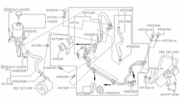 Power steering piping