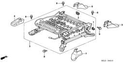 Front seat components