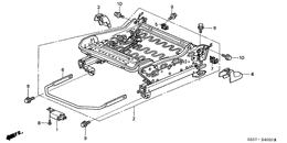 Front seat components