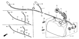 Front windshield washer