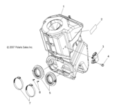 Engine, air box assembly