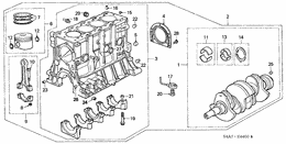Cylinder block/piston/ crankshaft