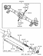 Rear axle housing & shaft