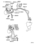 Power steering oil line