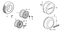 Tire/wheel disks