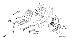 Front seat components
