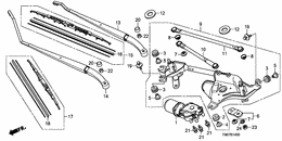 Front windshield wiper