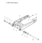 Suspension, swing arm