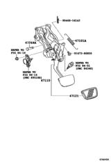 Brake Pedal & Bracket