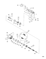 Gear Housing Propeller Shaft - 2.25:1 Gear Ratio