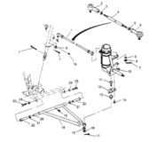 Steering/a-arm assembly