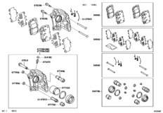 Rear Disc Brake Caliper & Dust Cover