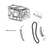 Cam chain and tensioners