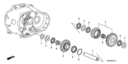 Reverse gear shaft