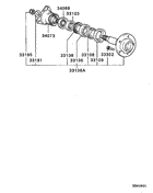 Rear axle housing & shaft