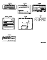 Caution Plate & Name Plate (Engine)