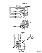 A/c cond, piping(dual:a)
