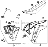 Tank, Seat, Cover