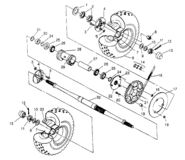 Rear wheel drive assembly