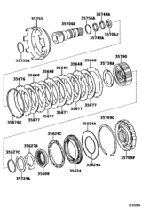 Center Support & Planetary Sun Gear (Atm)