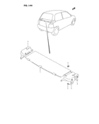 Rear parcel shelf