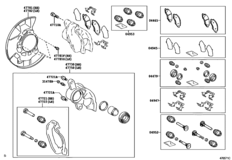 Front Disc Brake Caliper & Dust Cover