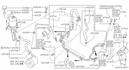 Power steering piping