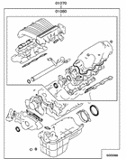 Engine overhaul gasket kit