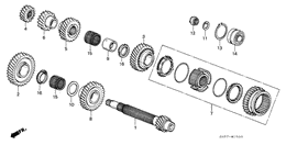 Countershaft gear