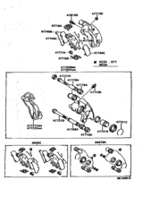 Rear Disc Brake Caliper & Dust Cover
