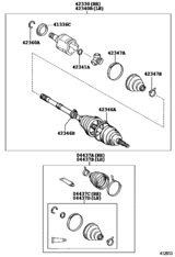 Rear Axle Shaft & Hub
