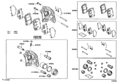 Rear Disc Brake Caliper & Dust Cover
