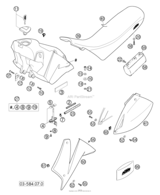 Tank, Seat, Cover