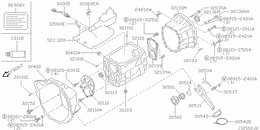 Transmission case & clutch release