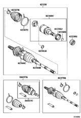 Rear Axle Shaft & Hub